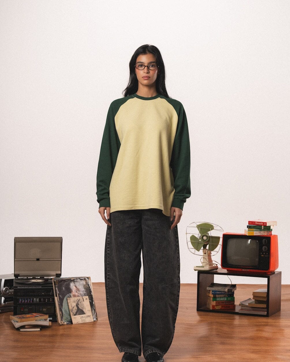 Butter Yellow Raglan Oversized Pullover