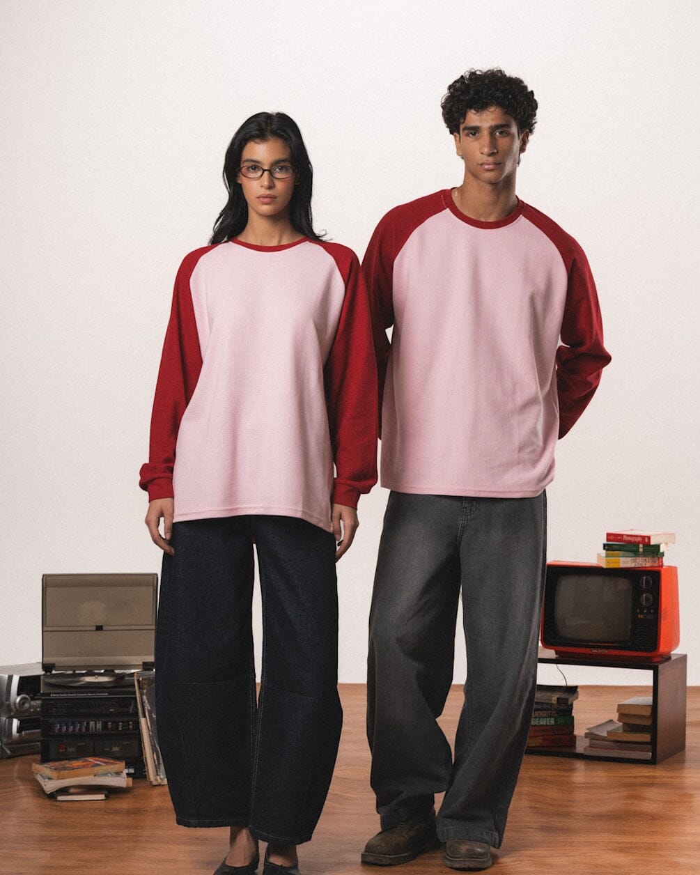 Pink Raglan Oversized Pullover