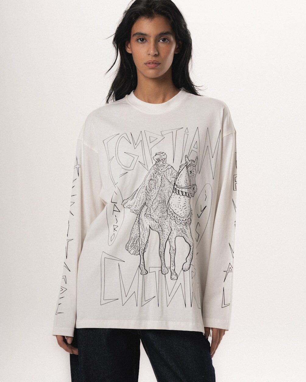 Egyptian Culture Oversized Long Sleeves