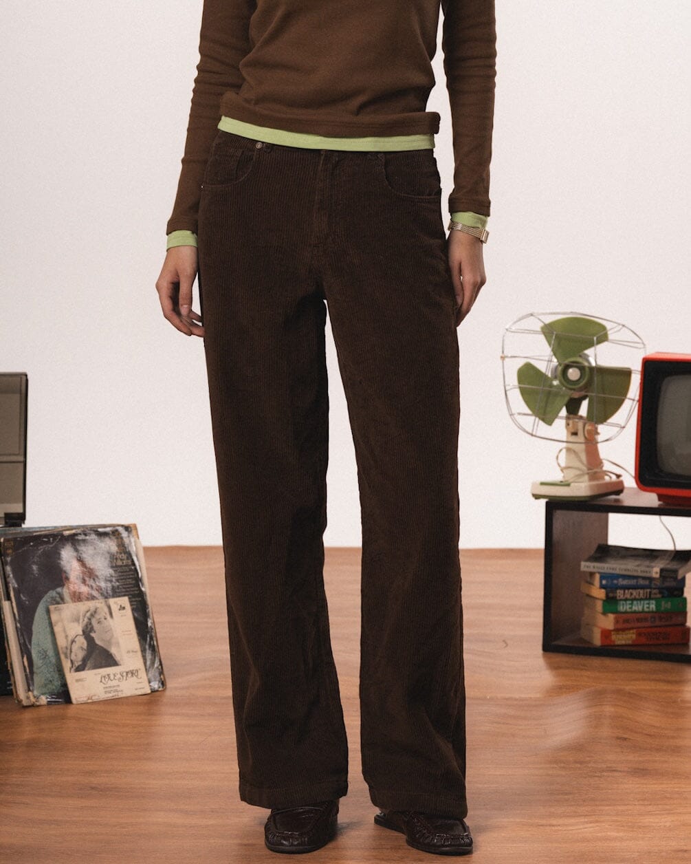 Female Brown Corduroy Pants